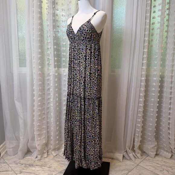 Floral BoHo Spaghetti-Strap Floor-Length Dress - Picture 2 of 14